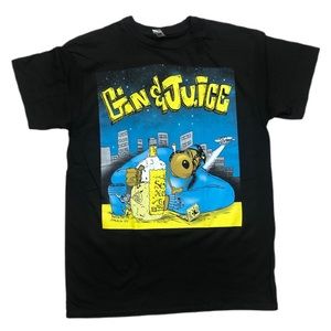 Snoop dogg gin and juice rap TShirt black cotton music artist